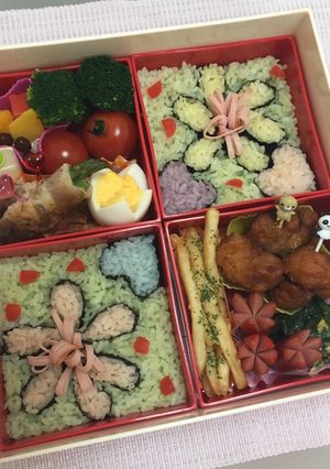 デコふり簡単！お花見にもオススメ弁当✨-レシピのメイン写真
