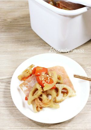 中華風・れんこんのきんぴら♪-レシピのメイン写真