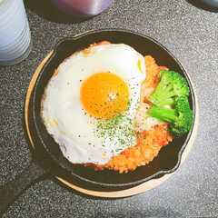 รูปของ 簡単♪めだまやきチーズオムライス