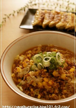 挽き肉とコーンの味噌チーズラーメン-レシピのメイン写真