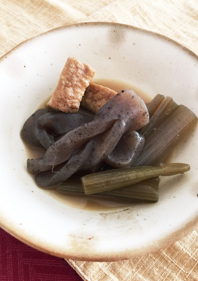 ふきと厚揚げとこんにゃくの煮物-レシピのメイン写真