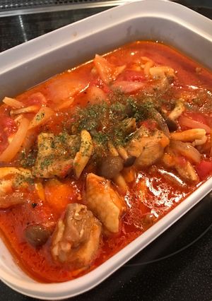 鶏肉のトマト煮込み-レシピのメイン写真