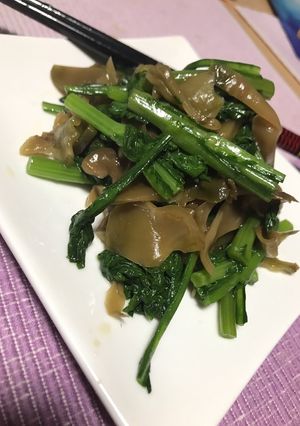 春菊と搾菜のおつまみ-レシピのメイン写真
