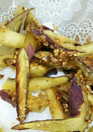 冷めてもｶﾘｶﾘ 手抜き無限さつまいも-レシピのメイン写真
