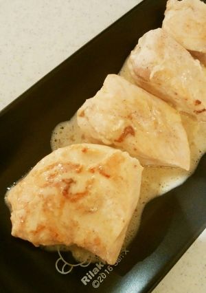 鶏胸肉のレモンバターチーズソース♡-レシピのメイン写真