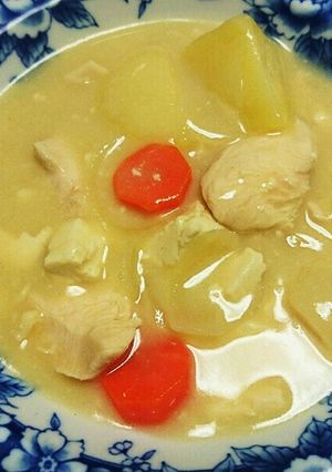 味噌汁の残りで作るシチュー-レシピのメイン写真