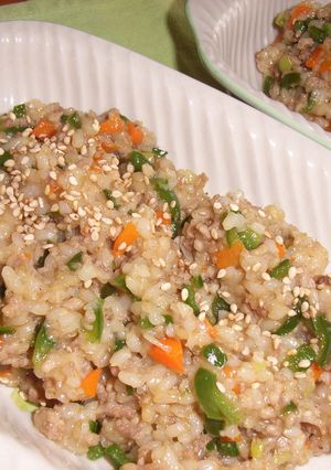 食感プチプチ☆玄米チャーハン-レシピのメイン写真
