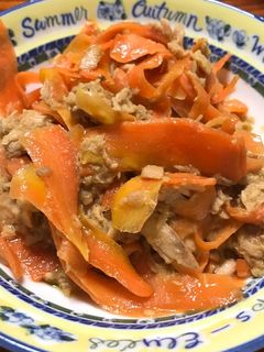 【簡単おつまみ】ツナとにんじんの炒め物-レシピのメイン写真