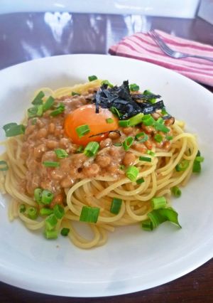 釜玉味噌納豆パスタ-レシピのメイン写真