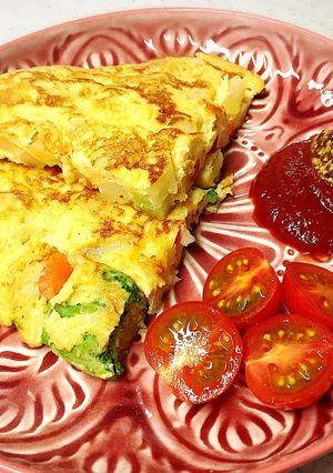 冷凍食品を使って♪スパニッシュオムレツ-レシピのメイン写真