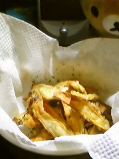 簡単おつまみ:ごぼうチップス-レシピのメイン写真