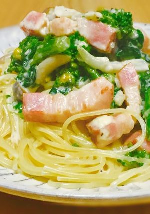菜の花クリームパスタ-レシピのメイン写真