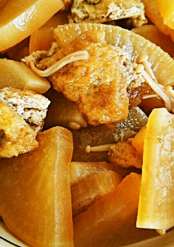 すき焼きの残り汁で大根と油揚げの煮物-レシピのメイン写真