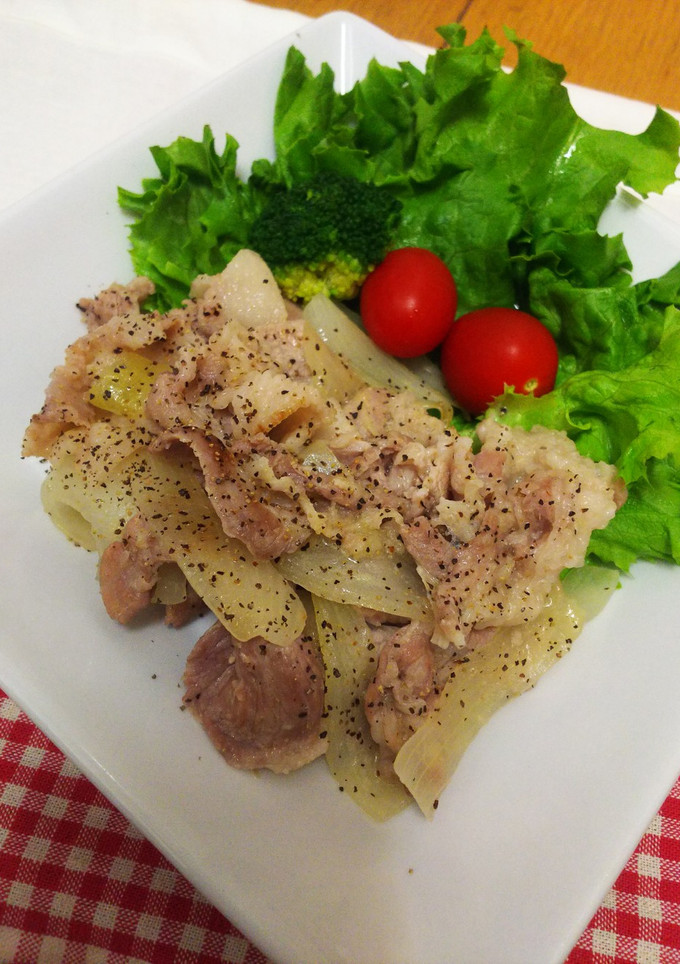 豚肉の塩バターしょうが焼き♬*゜-レシピのメイン写真