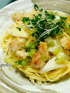 簡単♪ねぎ塩鶏の和風パスタ☆-レシピのメイン写真