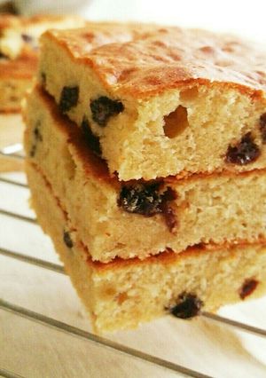 ラムレーズンのケーキ♪流し焼きで簡単に♪-レシピのメイン写真