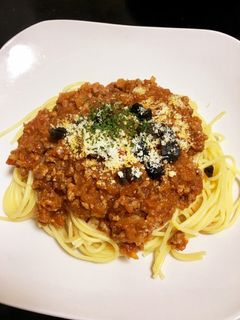 合挽き肉と玉ねぎのミートソース-レシピのメイン写真