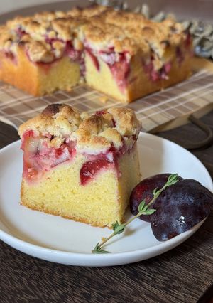 プルーンのクランブルケーキ-レシピのメイン写真