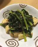 間引き大根の葉っぱの鰹節炒め⭐︎