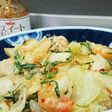 エビ・水菜・玉ねぎのスイチリマヨ炒め