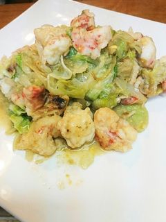 エビとレタスの塩炒め-レシピのメイン写真
