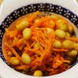 にんじんと大豆のはちみつ味噌炒め