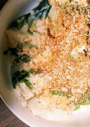 オーブンなしほうれん草と豆腐のグラタン風-レシピのメイン写真
