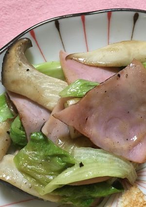 エリンギとレタスの炒め物-レシピのメイン写真