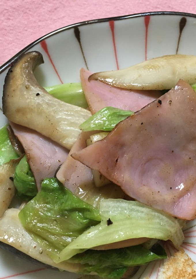 エリンギとレタスの炒め物-レシピのメイン写真