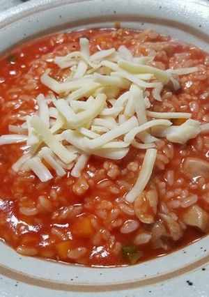 簡単 残り物でトマトチーズリゾット-レシピのメイン写真