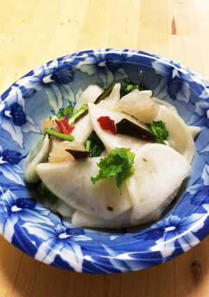 ポリ袋一つで出来るかぶと甘えびのお漬物-レシピのメイン写真