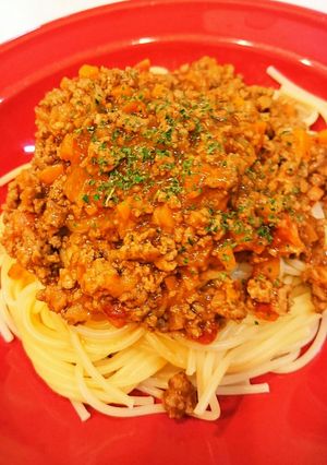 野菜不足に！切り干し大根ミートソース！-レシピのメイン写真