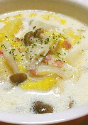◆白菜とベーコンのことことスープ♪◆-レシピのメイン写真