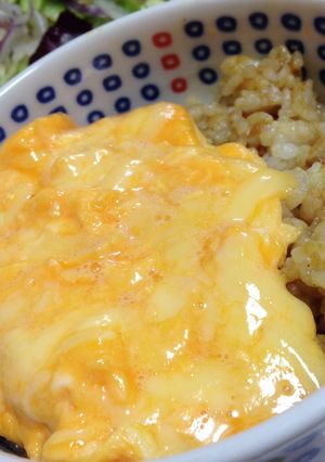カレーチャーハン卵付き！-レシピのメイン写真