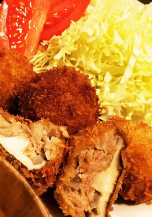 少しのお肉で沢山できる椎茸の肉詰めフライ-レシピのメイン写真