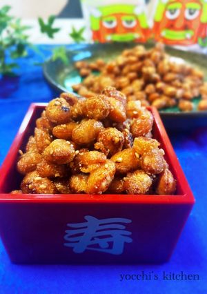 簡単節電！節分豆のカリカリ甘辛焼き-レシピのメイン写真