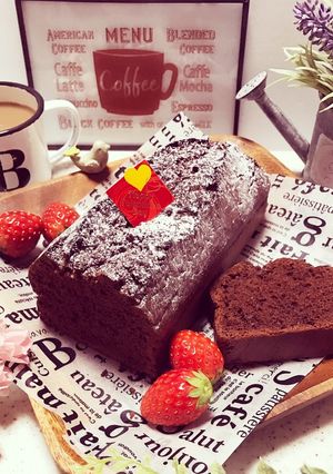 バター無し♡で簡単チョコパウンドケーキ♡-レシピのメイン写真