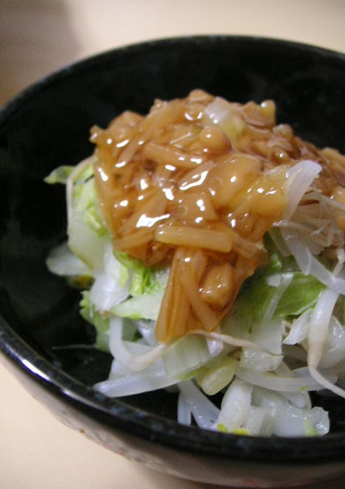 電子レンジで簡単白菜となめたけの和え物-レシピのメイン写真