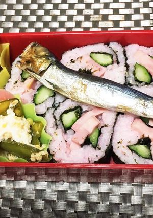 娘･M,s弁当 手巻き寿司とししゃも-レシピのメイン写真
