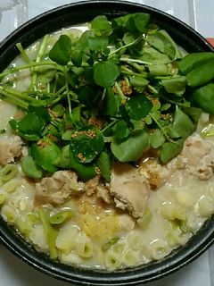 クレソン鍋&スタンディング葱&胡麻豆乳鍋-レシピのメイン写真