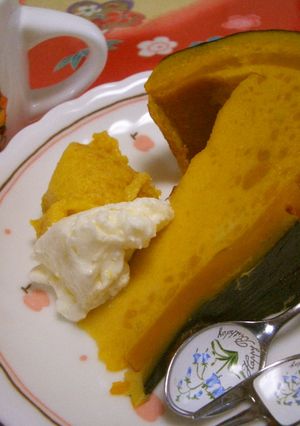 美味しさ丸ごと！“豪快 かぼちゃプリン”-レシピのメイン写真
