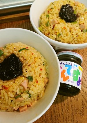 魚肉ソーセージピリ辛炒飯・ごはんですょ-レシピのメイン写真