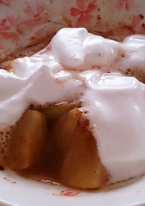ホットりんごとふわふわマシュマロ-レシピのメイン写真