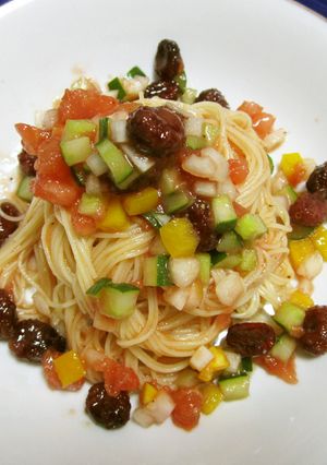 クランベリーの冷製パスタ-レシピのメイン写真