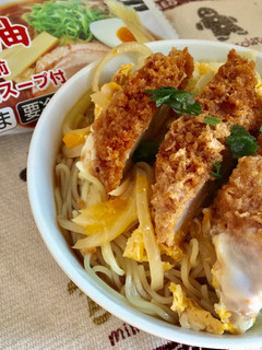 レンチンdeカツとじラーメン-レシピのメイン写真