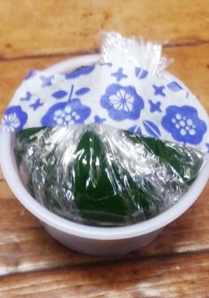 葉包み味噌玉（お弁当用味噌汁の素）-レシピのメイン写真