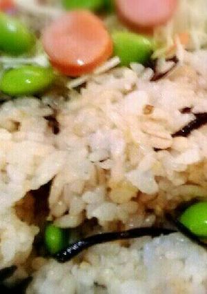 ダシ香る塩昆布のもち麦ご飯♪-レシピのメイン写真