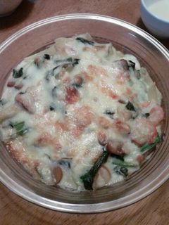えびとほうれん草のグラタン-レシピのメイン写真