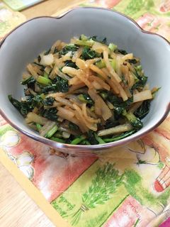 簡単!美味しい!大根葉炒め-レシピのメイン写真