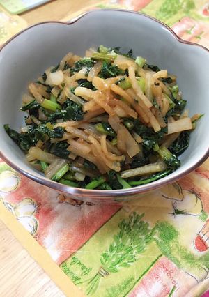 簡単!美味しい!大根葉炒め-レシピのメイン写真